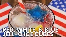 Red, White, And Blue Jell-O Ice Cubes