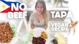 Foreigners Cooking FILIPINO FOOD With NO MEAT Or EGGS! - No Beef Tapa Recipe