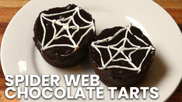 Spider Web Chocolate Tarts- Halloween