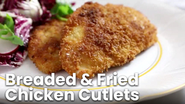 Breaded and Fried Chicken Cutlets