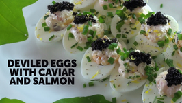 Deviled Eggs With Caviar And Salmon