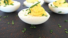 Appetizer Recipe-Truffle Chive Deviled Eggs