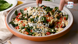 Orzo and Spinach Salad