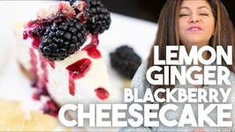 Lemon Ginger Blackberry Cheesecake - Instant Pot