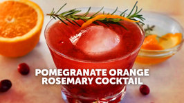 Pomegranate Orange Rosemary Cocktail