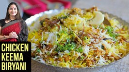 Chicken Keema Biryani Recipe  How To Make Keema Biryani  Chicken Biryani By Smita Deo