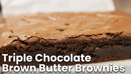 Triple Chocolate Brown Butter Brownies