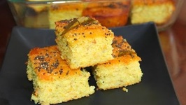 Classic Handvo / Steamed Rice Lentils Cake