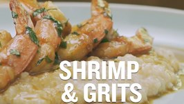 Tasty New Orleans Barbecue Shrimp And Grits