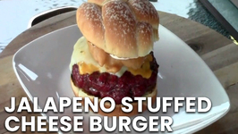 Jalapeno Stuffed Cheese Burger - An Awesome Smokey Burger