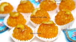 Sabudana Or Sago Laddus/Ladoos / Sweetened Tapioca Pearl Balls