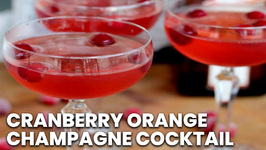 Cranberry Orange Champagne Cocktail