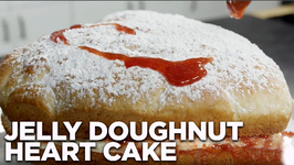 Jelly Doughnut Heart Cake