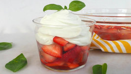 Dessert - Basil Infused Whipped Cream And Berries