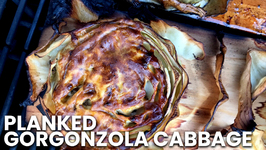 Planked Gorgonzola Cabbage