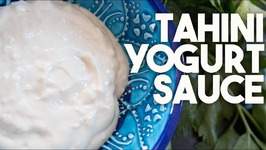 TAHINI Yogurt Sauce - How To Make Tahina Sauce With YOGURT And GARLIC