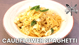 Cauliflower Spaghetti - Vegetarian Budget Recipe