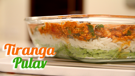 Tiranga Pulav - Vegetarian Tricolor Rice - Recipe by Ruchi Bharani