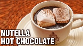 4 Ingredient Hot Chocolate - Homemade Nutella Hot Chocoate With Marshmallows - Tarika