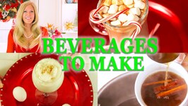 Holiday Drinks 2020 / 8 Christmas Drinks to Make at Home / Eggnog / Hot Chocolate And More
