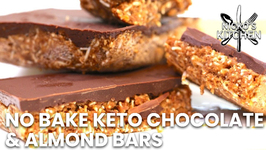 No Bake Keto Chocolate And Almond Bars / The Best Keto Snack