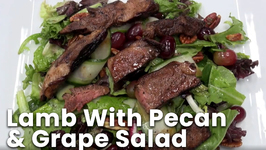 Lamb With Pecan And Grape Salad