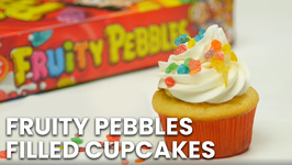 Fruity Pebbles Filled Cupcakes