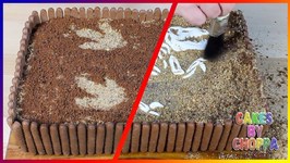 Dinosaur Fossil Reveal Cake (How To)