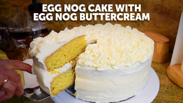 The Best Egg Nog Cake With Egg Nog Buttercream - Holiday Series