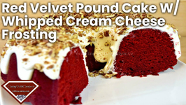 Best Red Velvet Pound Cake W/ Whipped Cream Cheese Frosting - Holiday Series