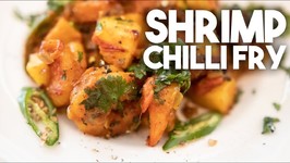 Shrimp Or Prawn Chilly Fry - Quick And Easy Stirfry - Kravings
