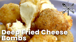 One Bite Deep Fried Cheese Bombs
