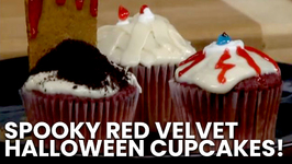 Spooky Red Velvet Halloween Cupcakes!