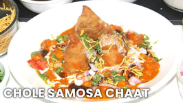 Chole Samosa Chaat
