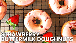 Breakfast Recipe - Baked Strawberry Buttermilk Doughnuts
