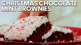 Christmas Chocolate Mint Brownies