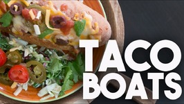 TACO Boats - MEXICAN Style Stuffed SUBS - Easy Weeknight Meals