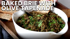 Baked Brie with Olive Tapenade