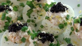 Deviled Eggs With Caviar And Salmon