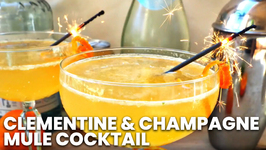 Clementine And Champagne Mule Cocktail