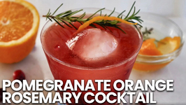 Pomegranate Orange Rosemary Cocktail