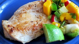 Caribbean Chicken With Mango Salsa -Quick Meal Idea