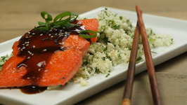 Teriyaki-Glazed Salmon with Cauliflower Rice