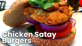 Chicken Satay Burgers