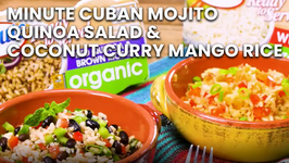 Minute Cuban Mojito Quinoa Salad And Coconut Curry Mango Rice