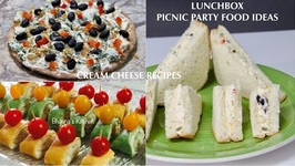 Lunchbox Picnic Party Food Ideas Cream Cheese Sandwich Pizza And Rollups