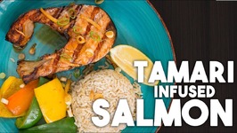 TAMARI Salmon - With Ginger, Lemon And Spring Onions