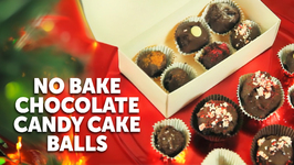 No Bake Chocolate Candy Cake Balls - DIY Christmas Presents