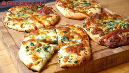 Cheesy Garlic Bread Mini Pizzas