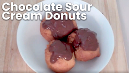 Chocolate Sour Cream Donuts